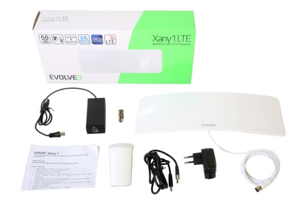 Evolveo Xany 1 LTE, Innendørs, Hvit, 0,15 m, 50 dB, DVB-T, DVB-T2, UHF, VHF