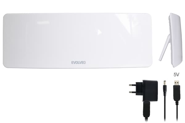 Evolveo Xany 1 LTE, inomhus, Vit, 0,15 m, 50 dB, DVB-T, DVB-T2, UHF, VHF