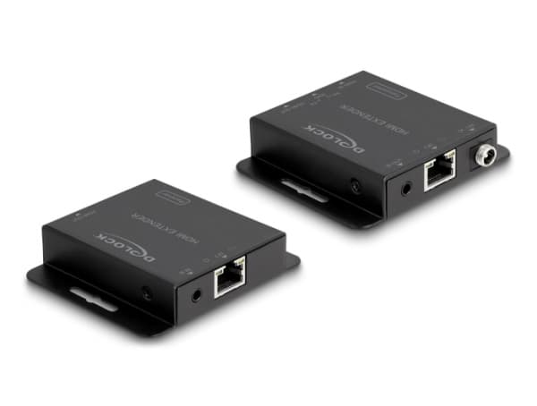 Delock - Extender Set - video/lyd/infrarød-utvider - HDMI - over CAT 6 - opp til 70 m