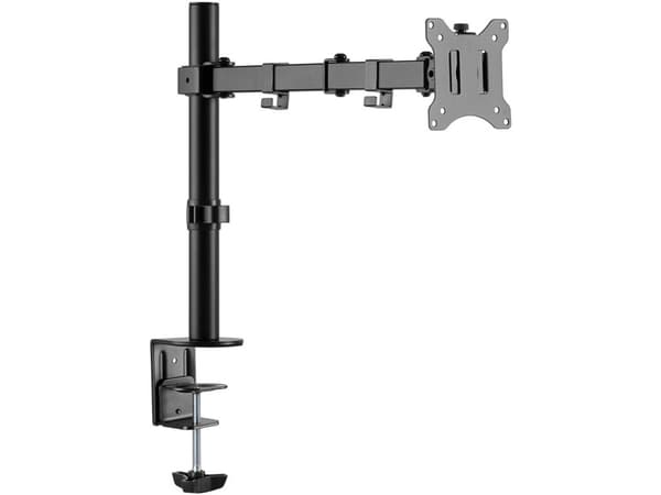 Goobay 58528, 8 kg, 43,2 cm (17"), 81,3 cm (32"), 100 x 100 mm, Korkeudensäätö, Musta