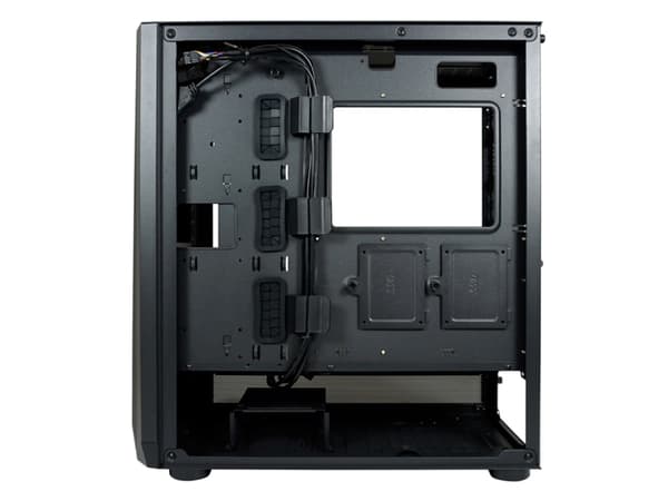 LC Power Gaming 900B Lumaxx Gloom - Mid tower - ATX - sidepanel med vindu (herdet glass) - svart - USB/lyd