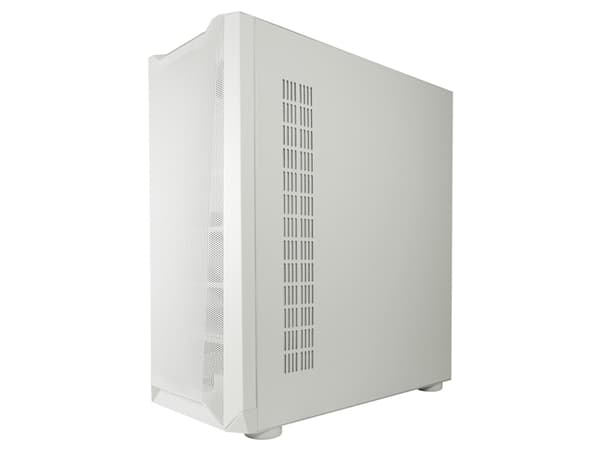 LC Power Gaming 900W Lumaxx Light - Mid tower - ATX - genomskinlig sidopanel (härdat glas) - vit - USB/ljud