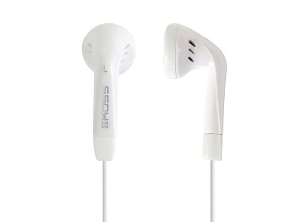 Koss KE5, Kuulokkeet, In-ear, Musiikki, Valkoinen, 1,2 m, Langallinen