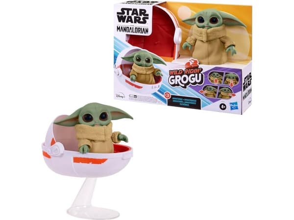 STAR WARS Interactive Plush Wild Ridin&acute; Grog, 12 cm