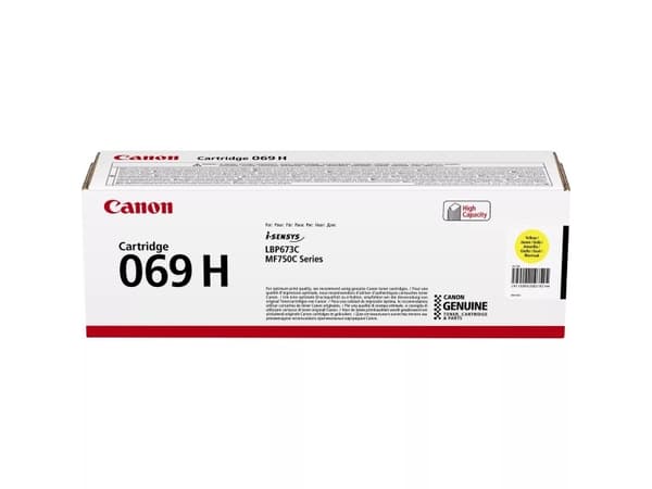 Canon 069H - Høy ytelse - gul - original - boks - tonerpatron - for i-SENSYS LBP673Cdw, LBP673dw, MF752Cdw, MF754Cdw