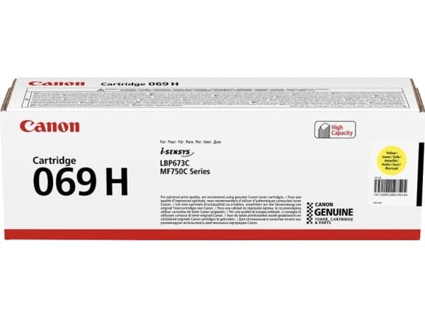 Canon 069H - Høy ytelse - gul - original - boks - tonerpatron - for i-SENSYS LBP673Cdw, LBP673dw, MF752Cdw, MF754Cdw