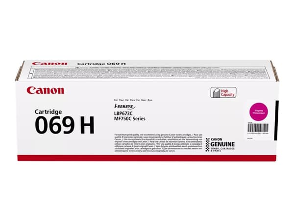 Canon 069H - Lång livslängd - magenta - original - box - tonerkassett - för i-SENSYS LBP673Cdw, LBP673dw, MF752Cdw, MF754Cdw