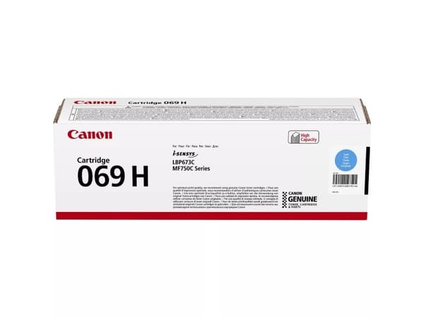 Canon 069H - Høy ytelse - cyan - original - boks - tonerpatron - for i-SENSYS LBP673Cdw, LBP673dw, MF752Cdw, MF754Cdw