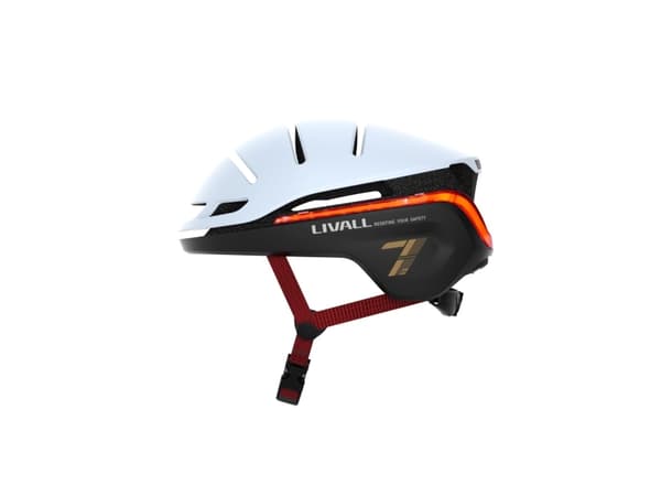 Livall EVO21 Smart Sykkelhjelm - Hvit - L: 58-62 cm