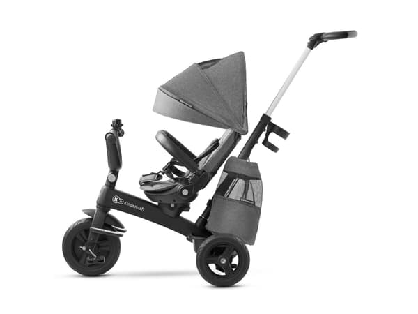 Kinderkraft EASYTWIST, Poika/tyttö, Työnnä, Nojaava, Lapset, Umpipyörät, Harmaa