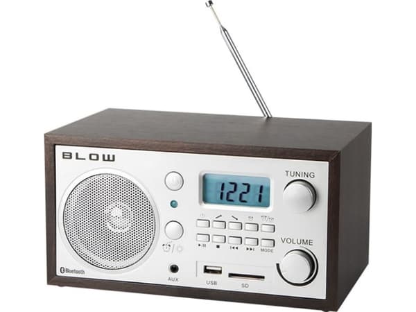 BLOW 77-532#, Bärbar, Analog, AM, FM, 87,5 - 108 MHz, 530 - 1600 kHz, Trä