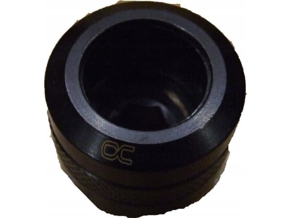 Alphacool 17473, Slangkoppling, mässing, Svart, 1/4", 23 mm, 2,6 cm