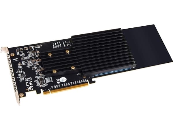 Fusion M.2 NVMe SSD 4x4 PCIe -kortti [Hiljainen] - SSD ei ole