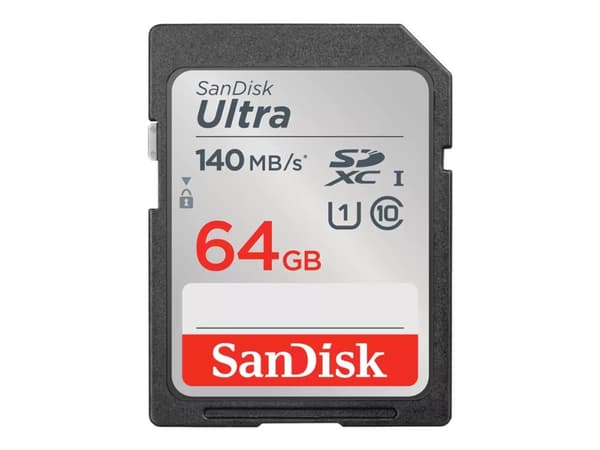 SanDisk Ultra - Flashminnekort - 64 GB - Class 10 - SDHC UHS-I