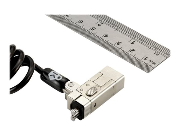 Kensington Slim NanoSaver 2.0 Portable Keyed Laptop Lock - Sikkerhetskabellås - 1.8 m
