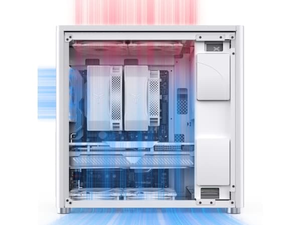 Jonsbo D40 - - genomskinlig sidopanel - USB/ljud