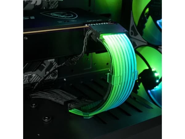 Sharkoon XTend 16 - Strømforlengelseskabel - 8-pins PCIe-strøm (hunn) til 8-pins PCIe-strøm (hunn) - 30 cm