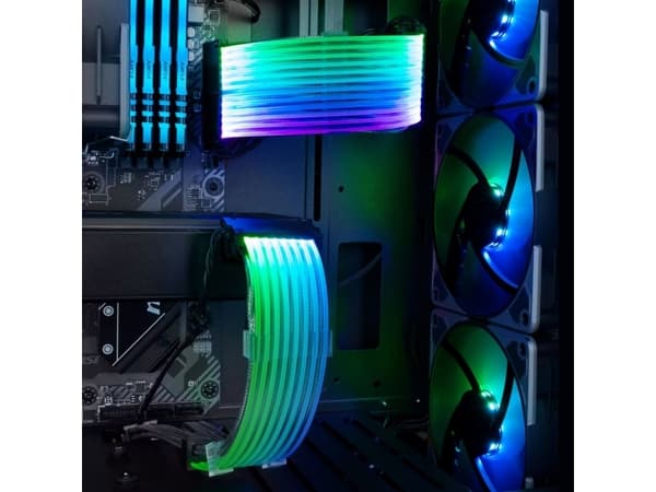 Sharkoon XTend 16 - Strømforlengelseskabel - 8-pins PCIe-strøm (hunn) til 8-pins PCIe-strøm (hunn) - 30 cm