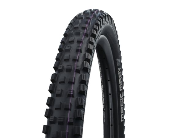 Schwalbe Magic Mary HS 447, 27.5", MTB, Slanglöst Ready-däck, Folding bead, Berg, Off-road, Svart, Violett