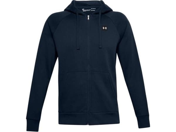 Herrebluse Under Armour Rival Fleece FZ Hettegenser mørkeblå 1357111 408 (S)