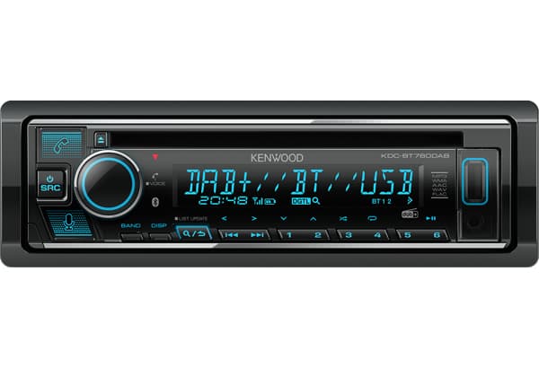 Kenwood KDC-BT760DAB, Sort, 1 DIN, 50 W, 4.0 kanaler, 50 W, CD-R, CD-RW