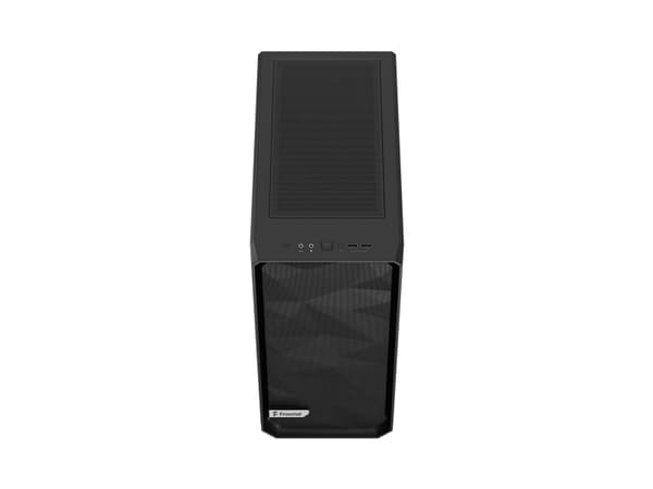 Fractal Design Meshify Meshify 2 Compact Lite - Mid tower - ATX - genomskinlig sidopanel (härdat glas) - ingen strömförsörjning (ATX) - svart TG ljus