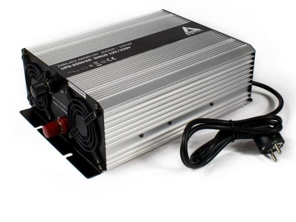 Afbrydelsesfri strømforsyning (UPS + AVR) AZO Digital 12V UPS-2000SR Sinus 2000W/1000W 12V/230V 12V/230V