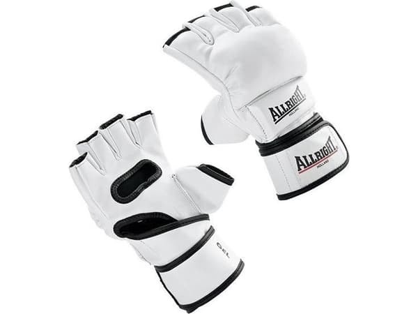 Allright MMA Pro nahkahanskat allright valkoinen L