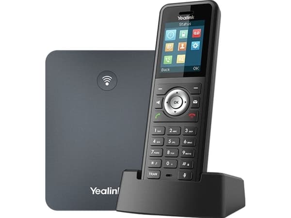 Yealink W79P - Trådløs VoIP-telefon - med Bluetooth-grensesnitt med anrops-ID - IP-DECT - treveis anropskapasitet - SIP, SIP v2, RTCP-XR, VQ-RTCPXR -