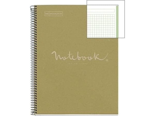 MIQUELRIUS Muistikirja MIQUELRIUS NB-1 Emotions, A4, 80 arkkia, 90g, paperikirja, ekovihreä