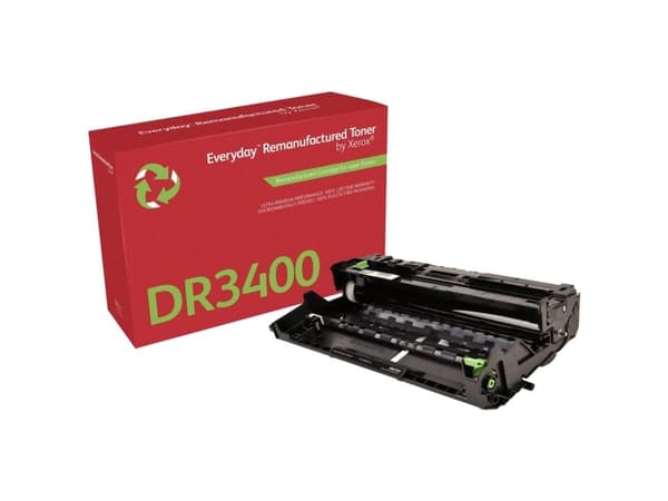 Everyday Remanufactured Vakiokapasiteetti Mustavalko Everyday-värikasetti Xeroxilta, Brother DR-3400 -yhteensopiva, 30000 sivua- (006R04754), 30000 s