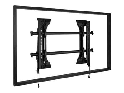Chief Fusion Medium Micro-Adjustable Fixed TV Wall Mount - For Displays 32-65" - Black - Monteringssett (2 grensesnittsbøyler, fast veggfeste) - for