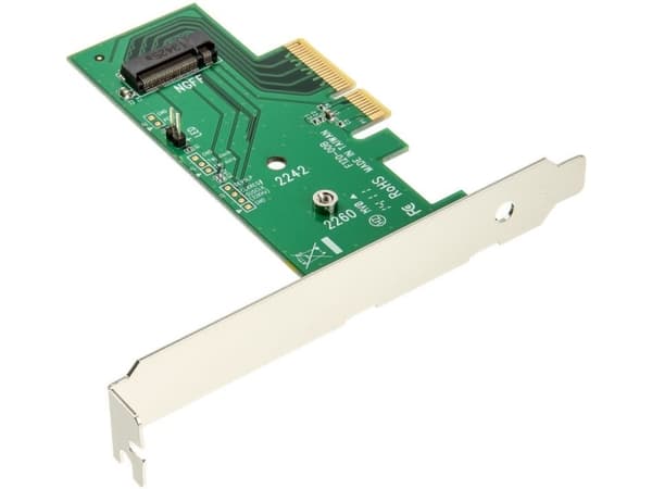 Delock PCI Express Card > 1 x internal M.2 NGFF - Kontrollerkort - 1 Kanal - M.2 Card - PCIe 3.0 x4