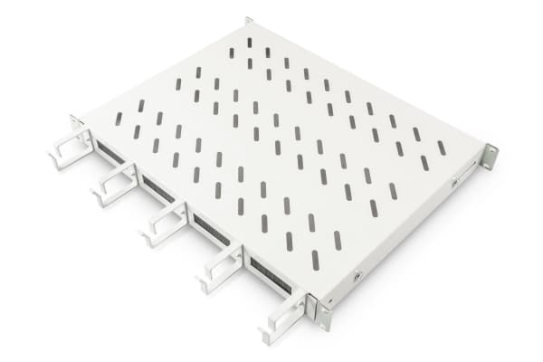 Digitus DN-97680 - Rack-hylle - fast - lysegrå, RAL 7035 - 1U - 19"