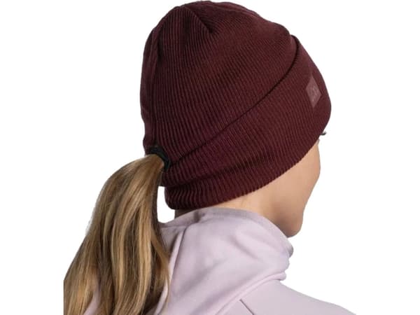 Buff Buff Crossknit Beanie 1264834161000 Bordowe One size