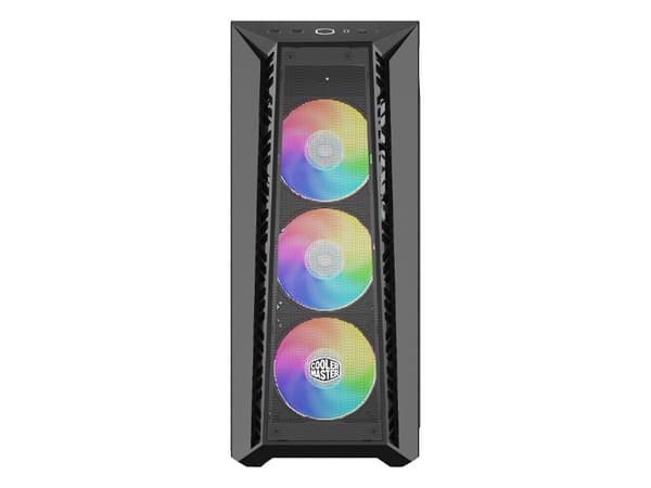 Cooler Master MasterBox 520 MESH - Mid tower - utökad ATX - genomskinlig sidopanel (härdat glas) - ingen strömförsörjning (ATX) - svart - USB/ljud