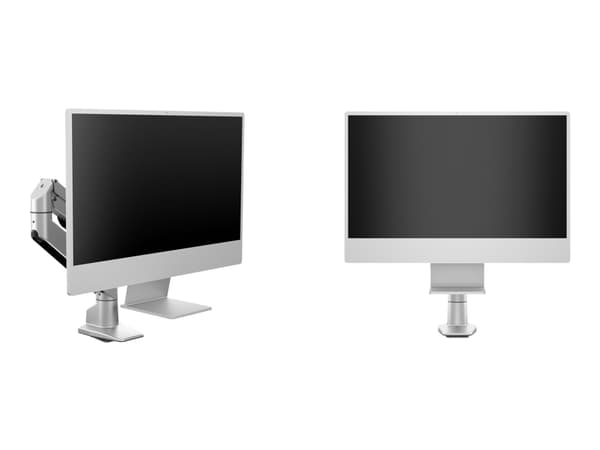 Multibrackets M - Monteringssats (vridbar arm, spännbleck) - för Allt-i-ett - aluminium - silver - skärmstorlek: 24" - disk-monteringsbar - för Apple