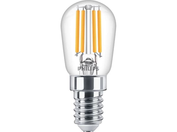 Philips Classic - LED-lyspære - form: S26 - E14 - 1 W (ekvivalent 12 W) - klasse E - varmt hvitt lys - 2700 K