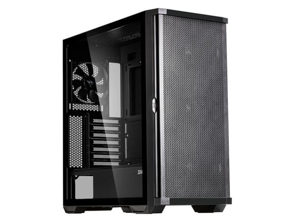 Zalman Z10, Midi Tower, PC, Sort, ATX, Mini-ATX, Mini-ITX, Plast, Stål, Hærdet glas, Spil