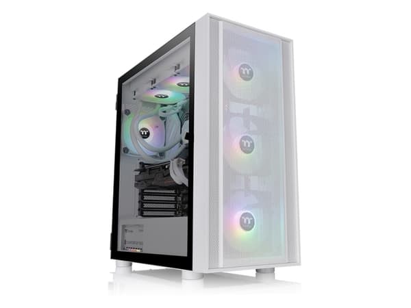 Thermaltake H570 TG ARGB Snow - Mid tower - utvidet ATX (E-ATX) - sidepanel med vindu (herdet glass) - ingen strømforsyning (PS/2) - hvit - USB/lyd