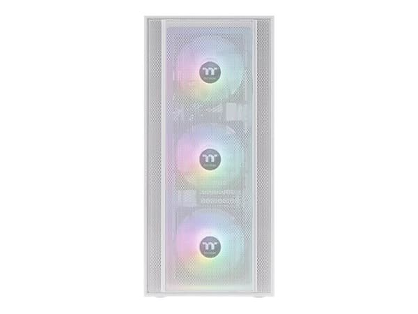 Thermaltake H570 TG ARGB Snow - Mid tower - utökad ATX - genomskinlig sidopanel (härdat glas) - ingen strömförsörjning (PS/2) - vit - USB/ljud Vit