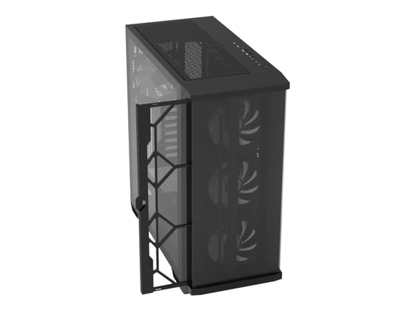 Zalman Z10 DUO, Midi Tower, PC, Musta, ATX, Mini-ATX, Mini-ITX, Muovi, Terästä, Karkaistu lasi, 17,3 cm