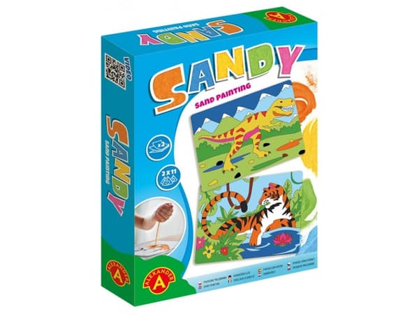 Sandmålningar - Tiger, T-Rex