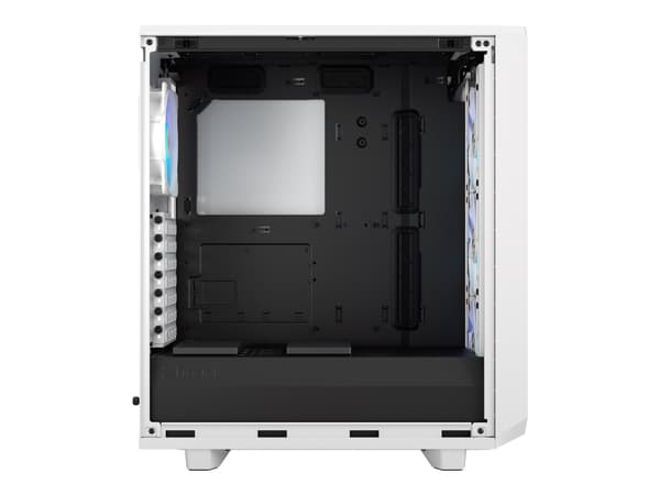 Fractal Design Meshify Meshify 2 Compact - Mid tower - ATX - genomskinlig sidopanel (härdat glas) - ingen strömförsörjning (ATX) - vit TG genomskinli