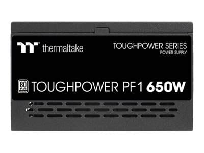 Thermaltake ToughPower PF1 TTP-650AH2FKP - TT Premium Edition - strømforsyning (intern) - ATX12V - 80 PLUS Platinum - 650 watt - aktiv PFC - svart