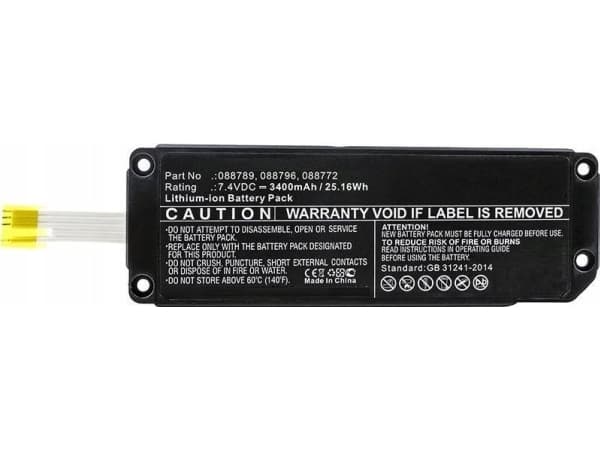 CoreParts - Batteri - Li-Ion - 3400 mAh - 25.16 Wh - svart - för Bose SoundLink Mini II