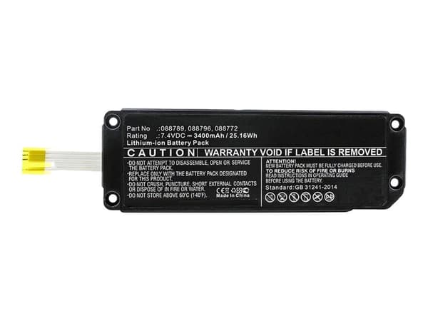 CoreParts - Batteri - Li-Ion - 3400 mAh - 25.16 Wh - svart - för Bose SoundLink Mini II