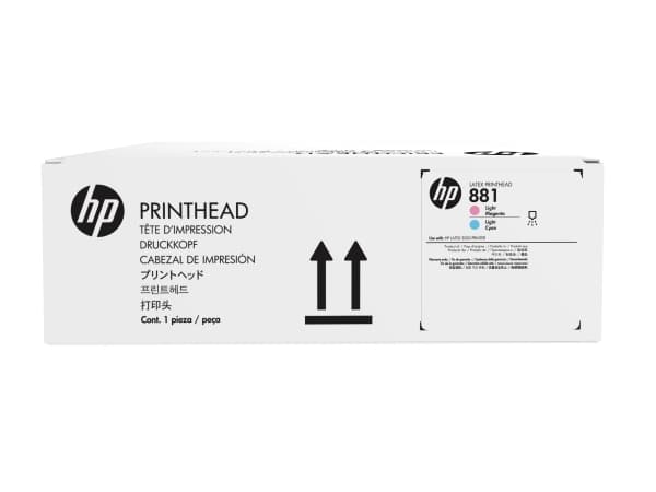 HP 881 - Ljus magenta, ljus cyan - original - skrivhuvud - för Latex 1500, 3000, 3100, 3200, 3500, 3600