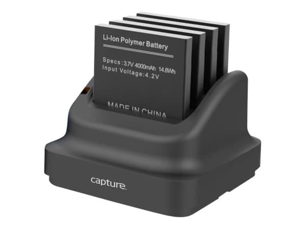 Capture Eagle - Ladeholder - 4-slot - 4 x batterier lader