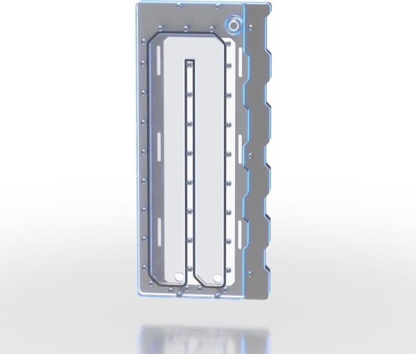 Singularity Computers Wraith 2.0 Elite - Distro Plate - silber